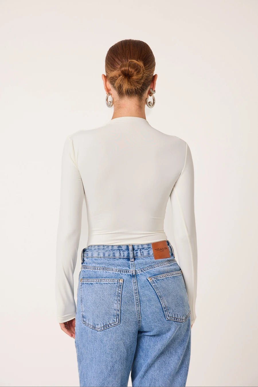 Body Gola Alta Manga Longa Second Skin