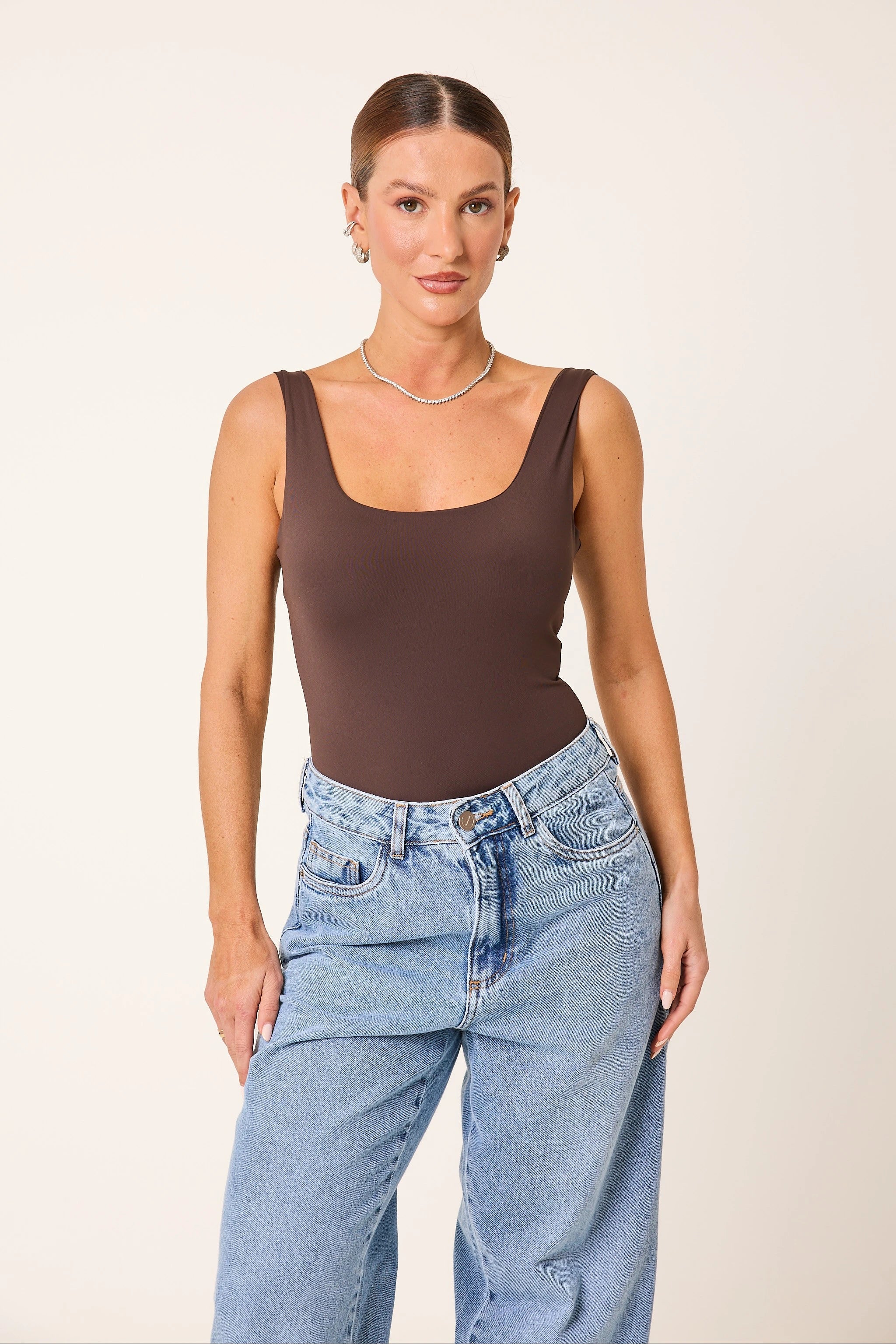 Kit 3 Bodies Regata Decote U nas Costas Second Skin