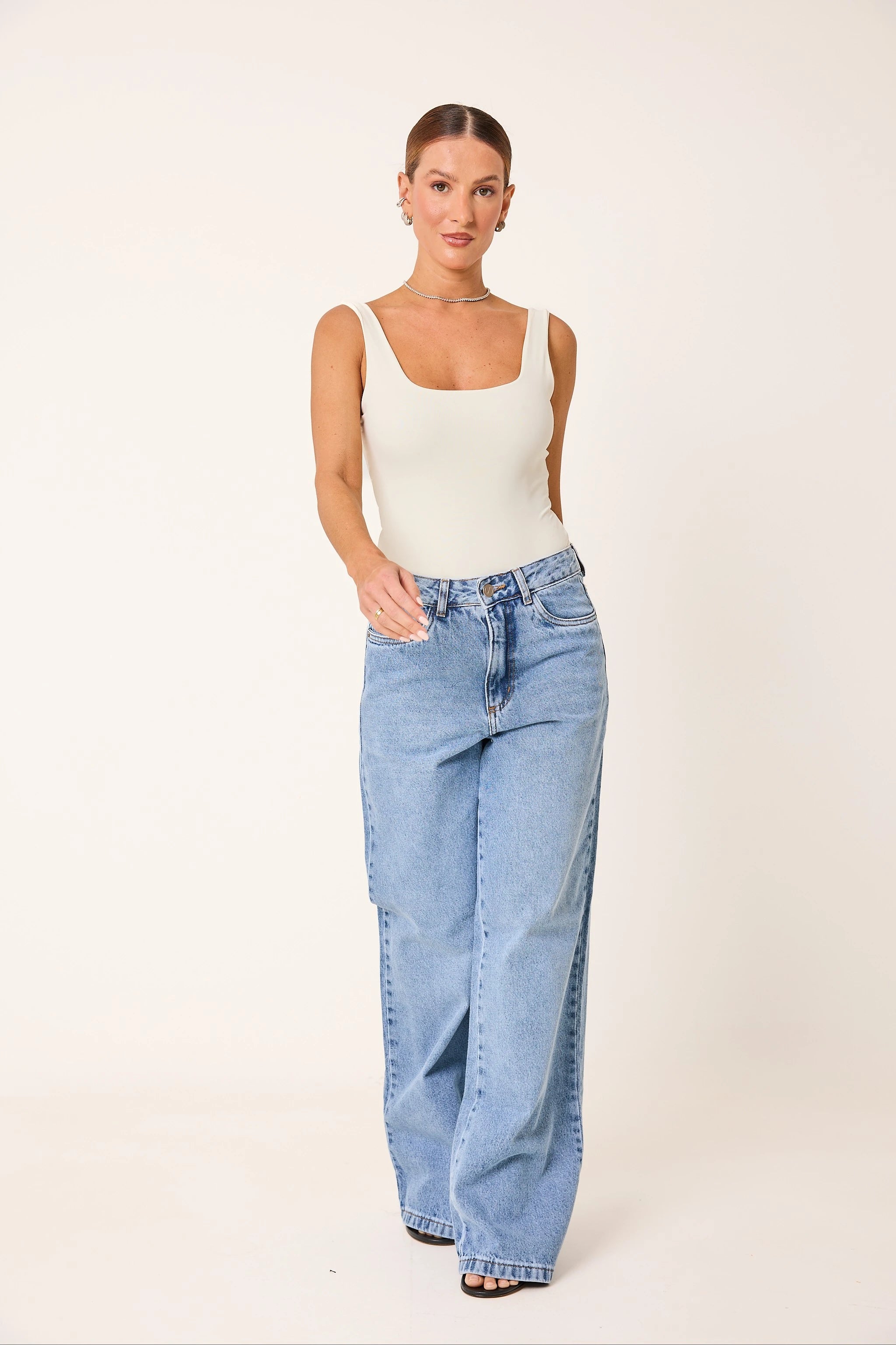 Kit 3 Bodies Regata Decote U nas Costas Second Skin