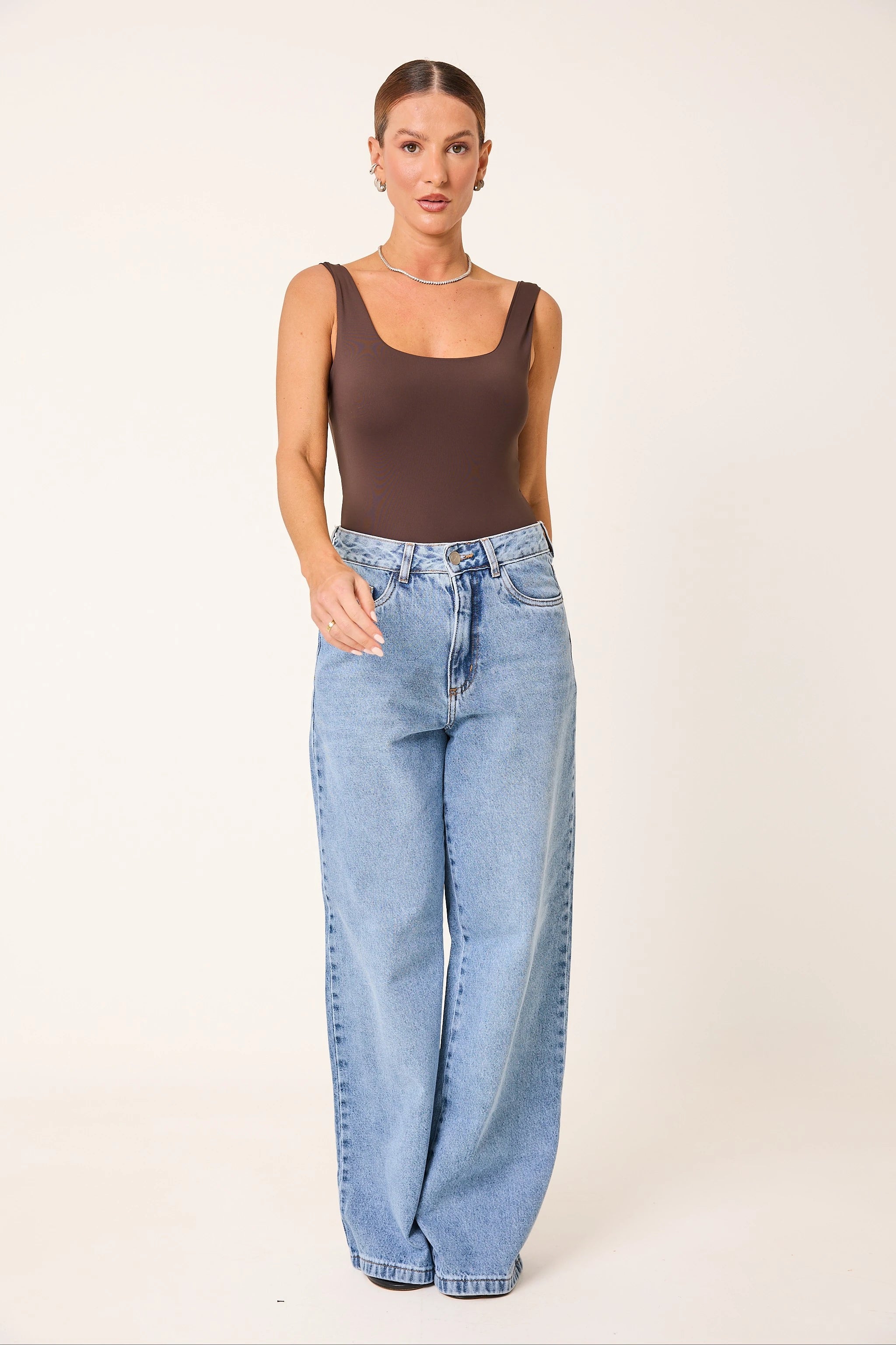 Kit 3 Bodies Regata Decote U nas Costas Second Skin