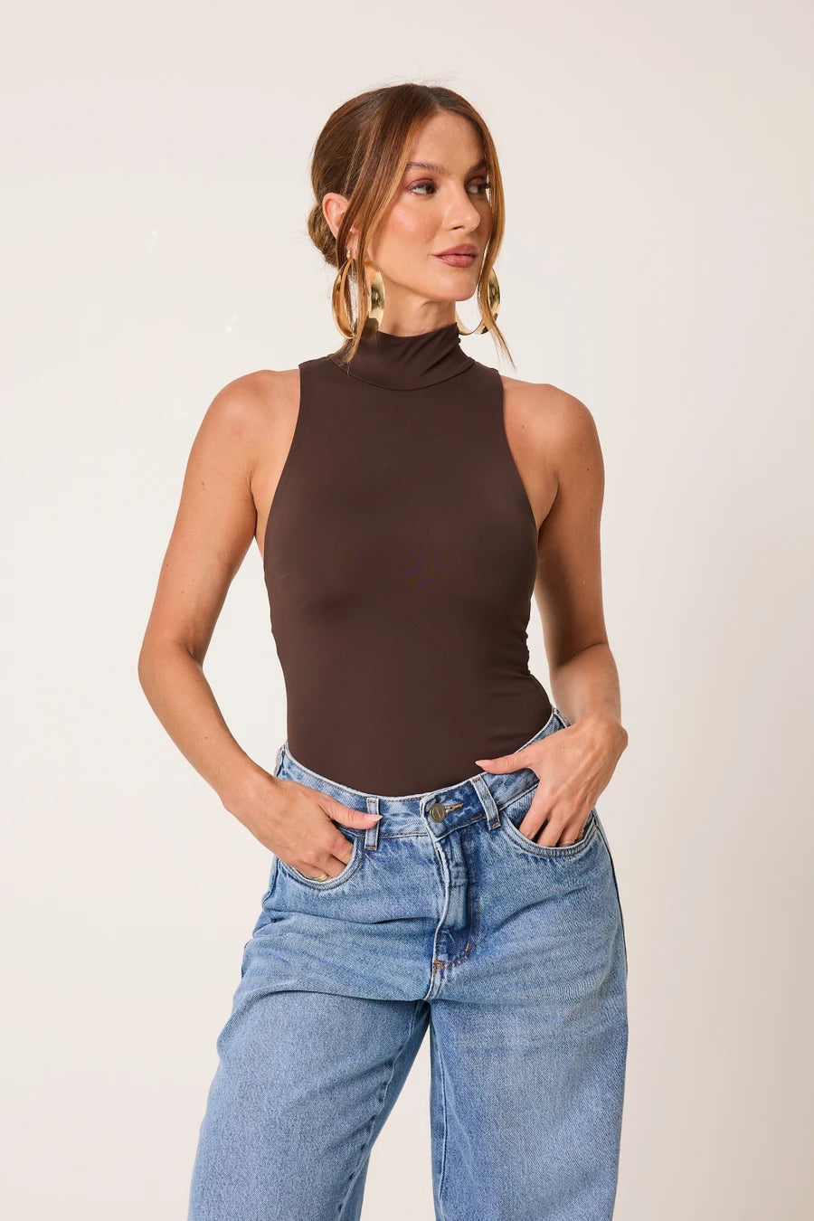 Body Regata Corte a Fio Second Skin