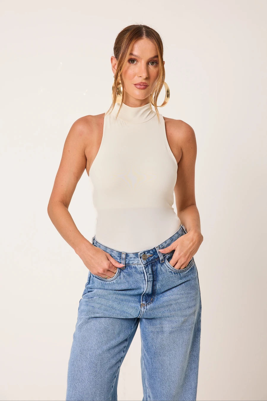 Body Regata Corte a Fio Second Skin