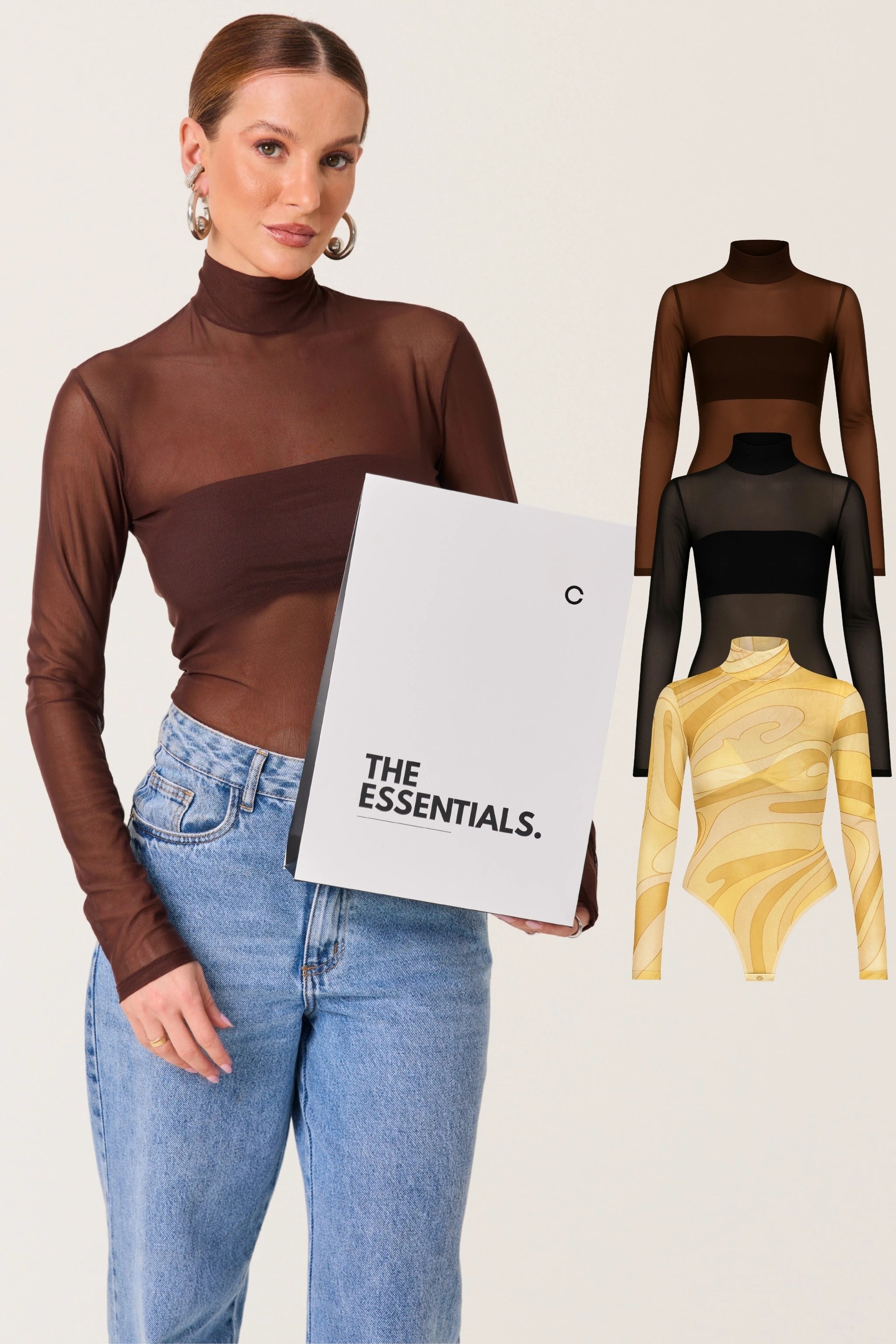 Kit 3 Bodies Tule Gola Alta Second Skin – Tule