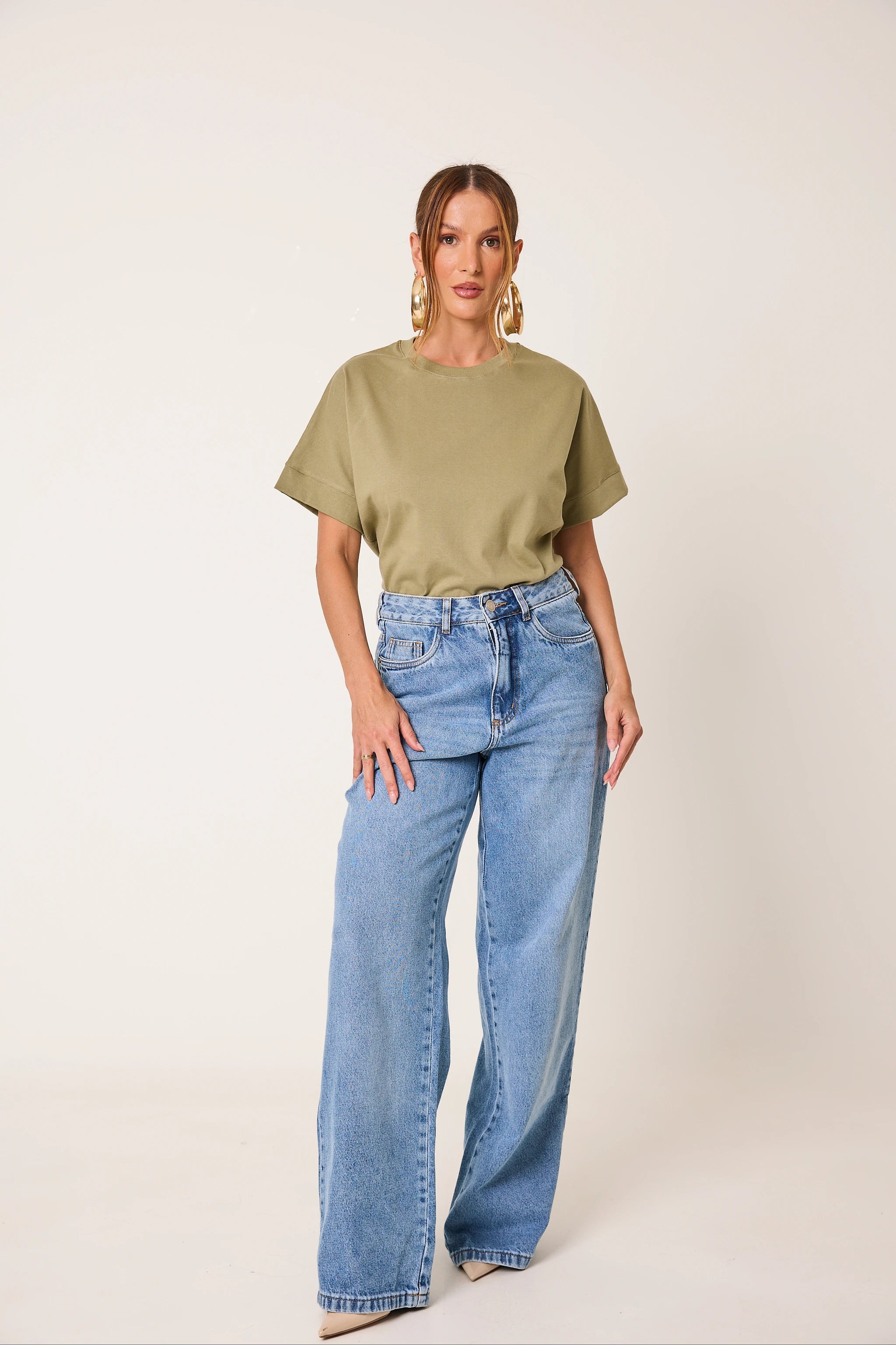 Kit 3 T-Shirts Essenciais em Algodão