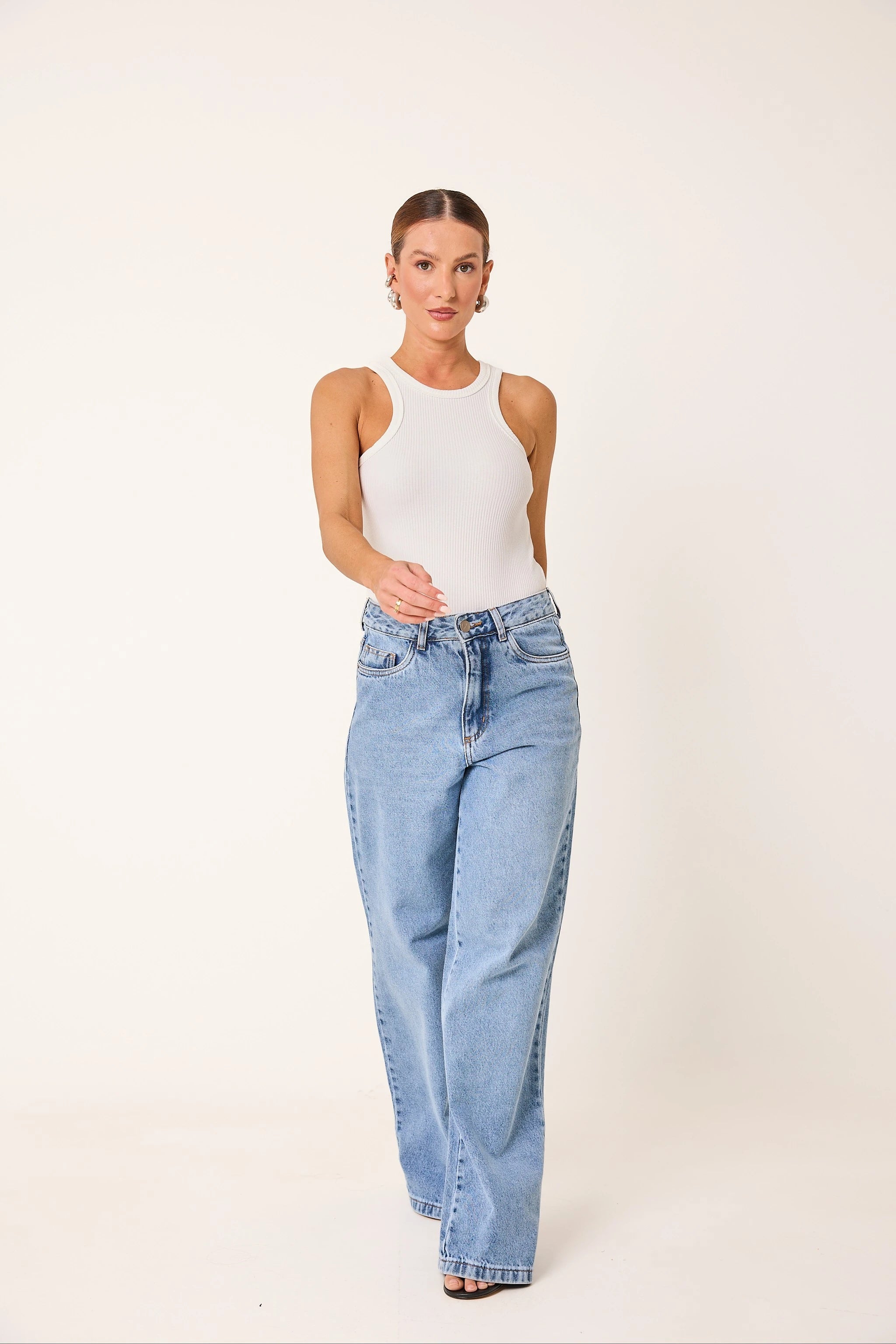 Kit 3 Regatas Essenciais em Algodão