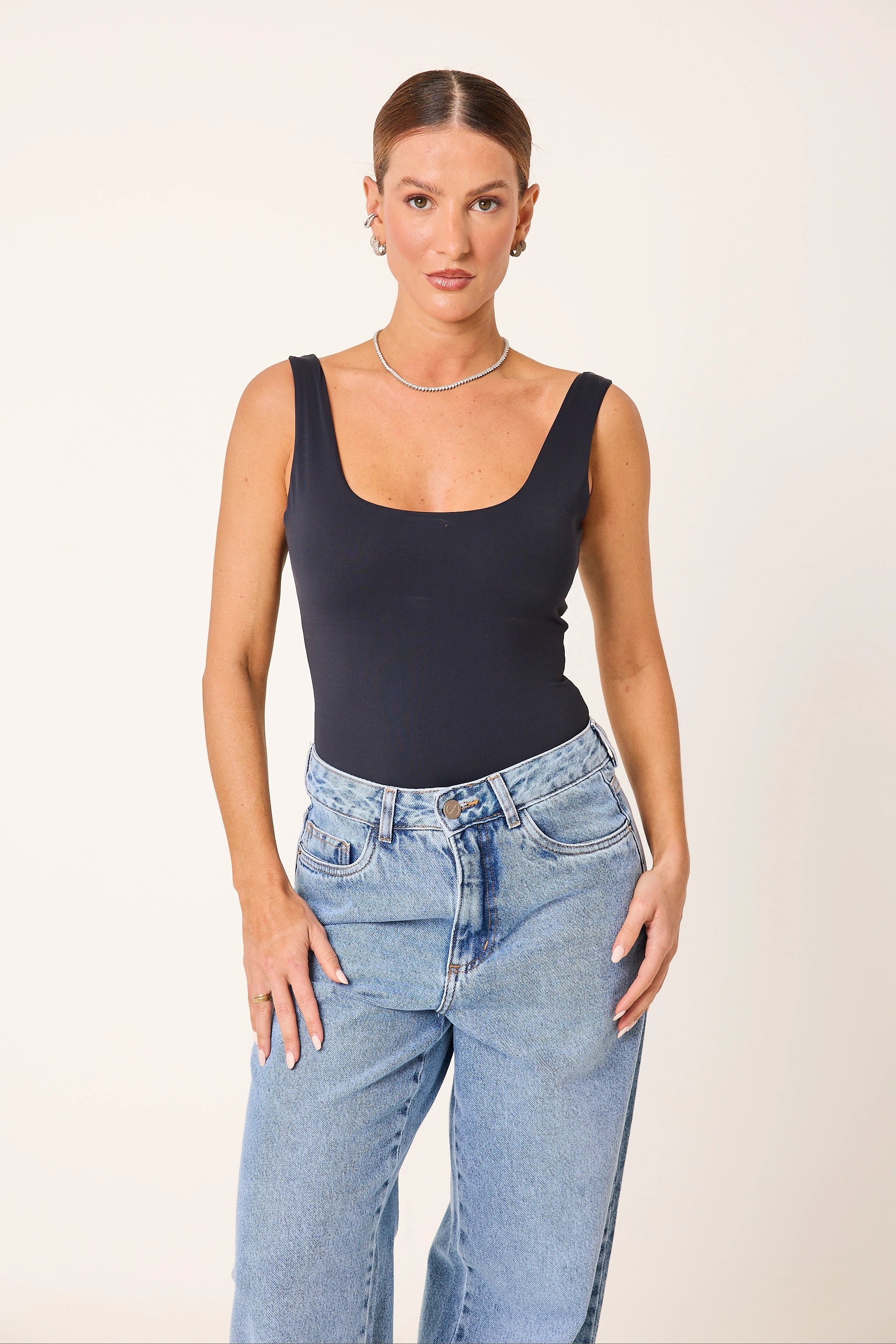 Kit 3 Bodies Regata Decote U nas Costas Second Skin